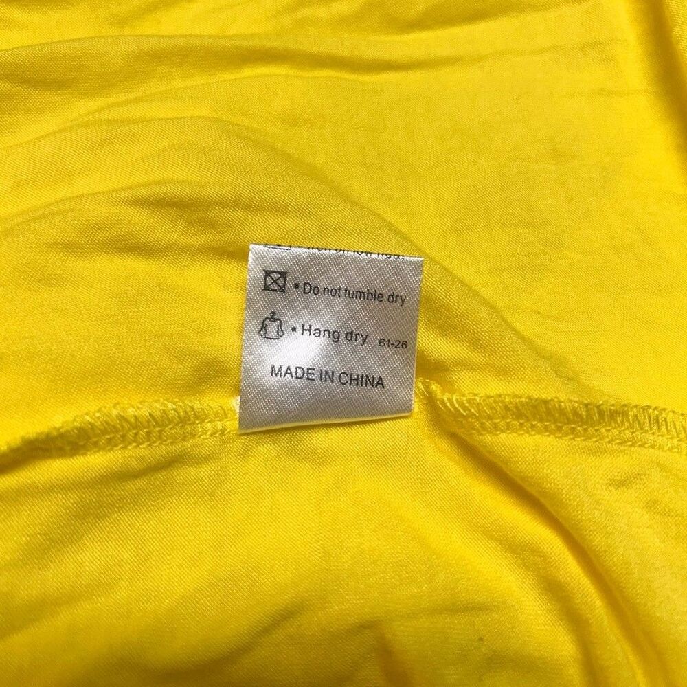 HiMone Yellow Sleeveless Midi Dress Womens Plus Size 3XL Casual Knit Empire - Picture 8 of 9